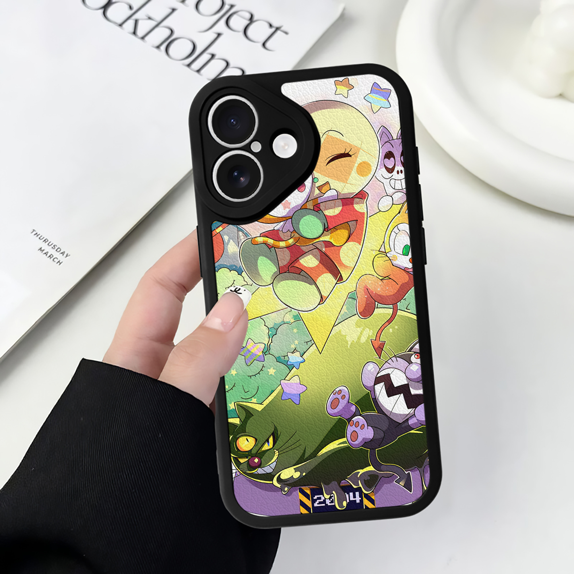 （画像用） アンパンマン Anpanman 【iPhone 16シリーズ対応】シリコンスマホケース（レザー調） 材質：シリコン